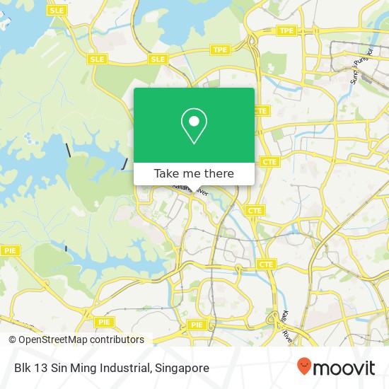 Blk 13 Sin Ming Industrial地图