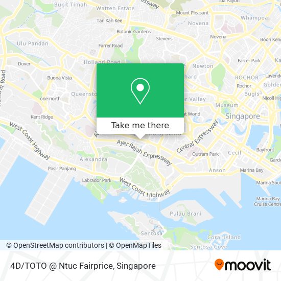 4D/TOTO @ Ntuc Fairprice map