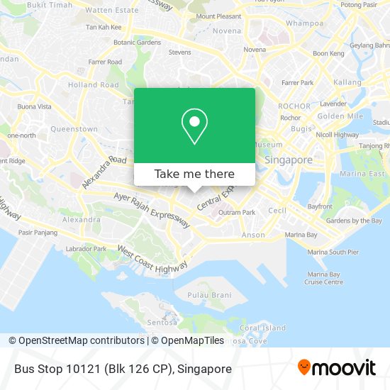 Bus Stop 10121 (Blk 126 CP) map