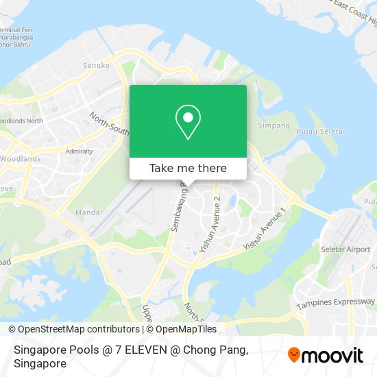 Singapore Pools @ 7 ELEVEN @ Chong Pang map