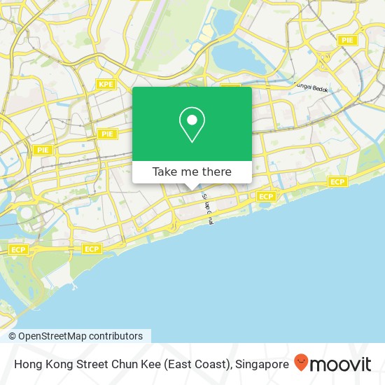 Hong Kong Street Chun Kee (East Coast) map