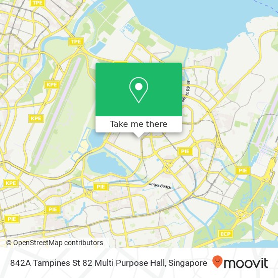 842A Tampines St 82 Multi Purpose Hall map