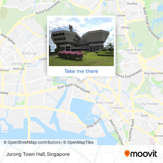 Jurong Town Hall map