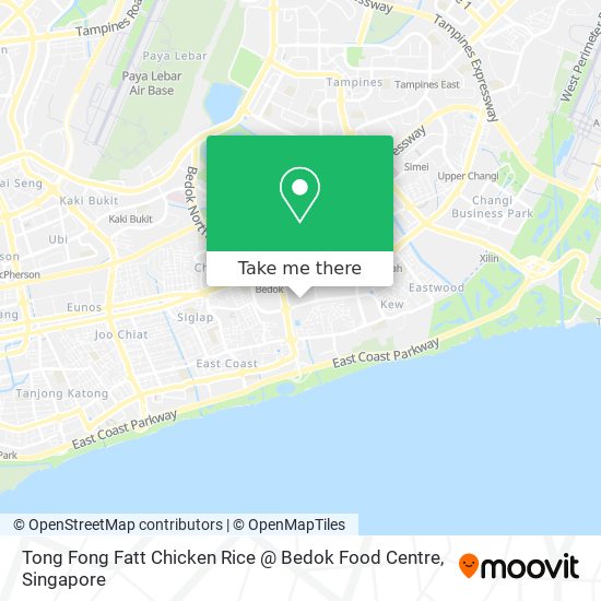 Tong Fong Fatt Chicken Rice @ Bedok Food Centre map