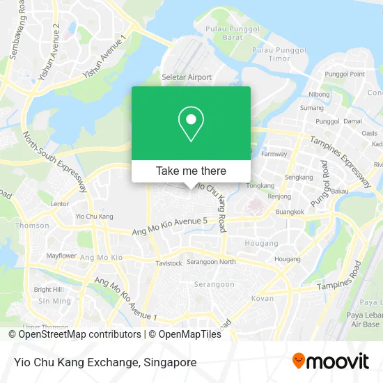 Yio Chu Kang Exchange map