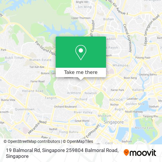 19 Balmoral Rd, Singapore 259804 Balmoral Road地图