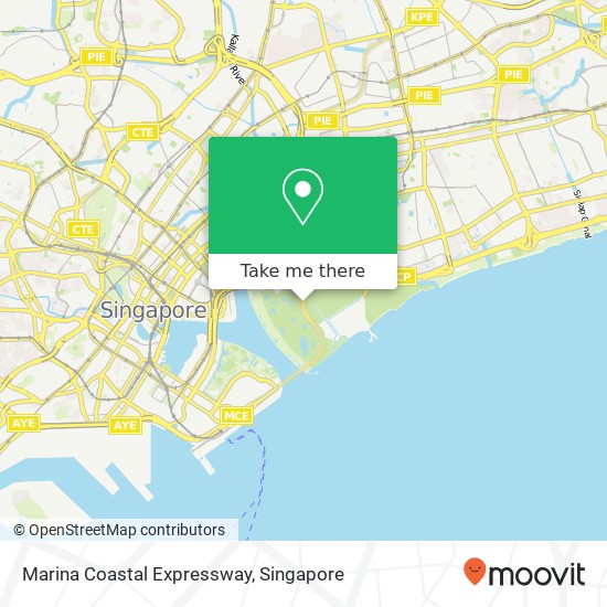 Marina Coastal Expressway map