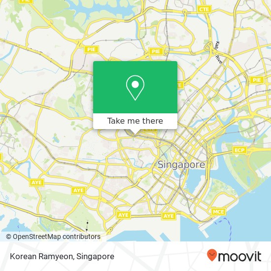 Korean Ramyeon map