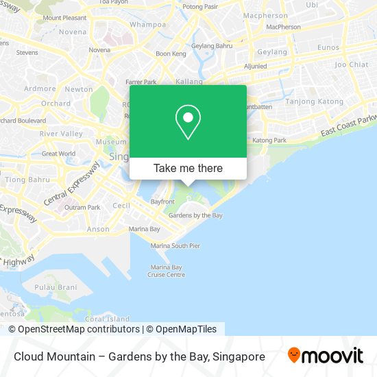 Cloud Mountain – Gardens by the Bay map