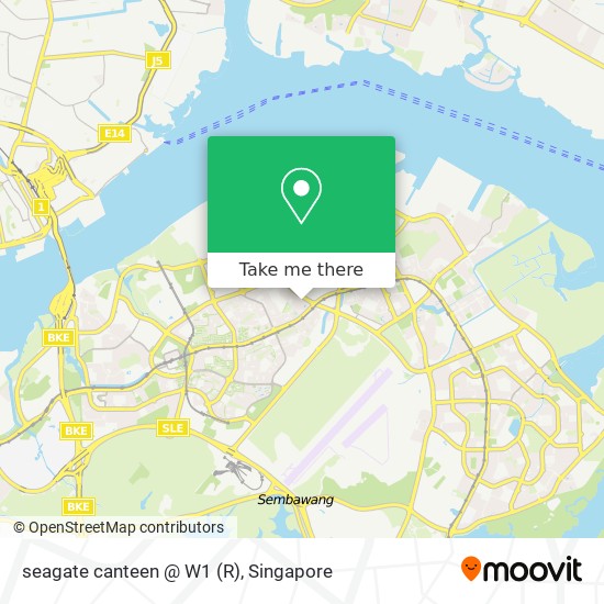 seagate canteen @ W1 (R) map