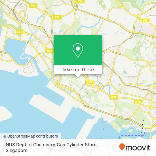 NUS Dept of Chemistry, Gas Cylinder Store map