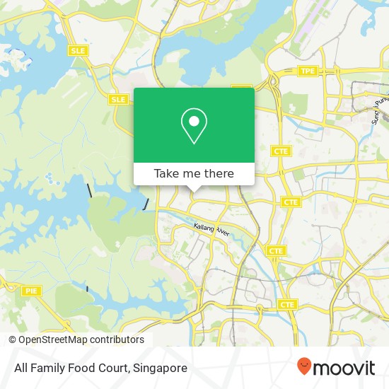 All Family Food Court map