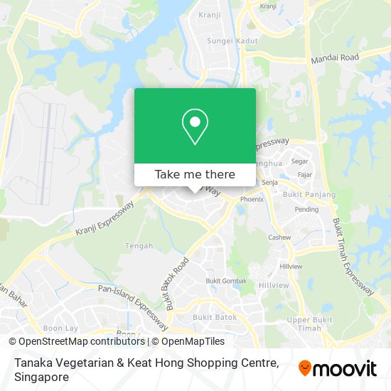 Tanaka Vegetarian & Keat Hong Shopping Centre map