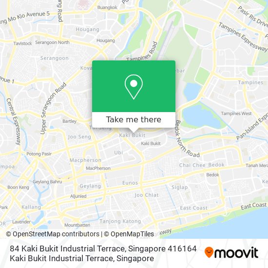 84 Kaki Bukit Industrial Terrace, Singapore 416164 Kaki Bukit Industrial Terrace map