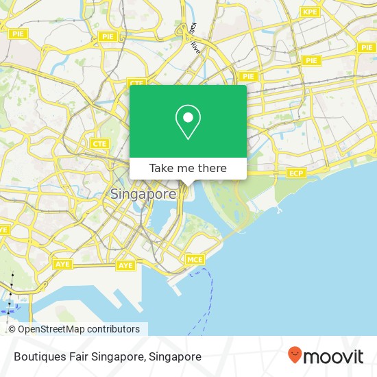 Boutiques Fair Singapore map