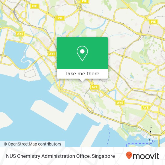 NUS Chemistry Administration Office map