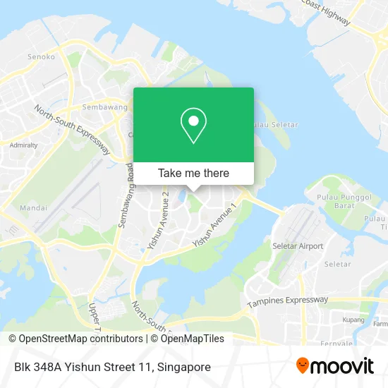 Blk 348A Yishun Street 11 map