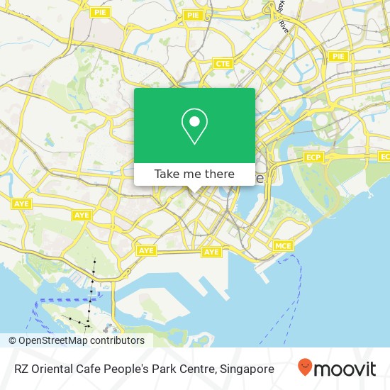 RZ Oriental Cafe People's Park Centre map