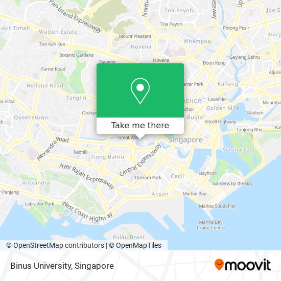 Binus University地图