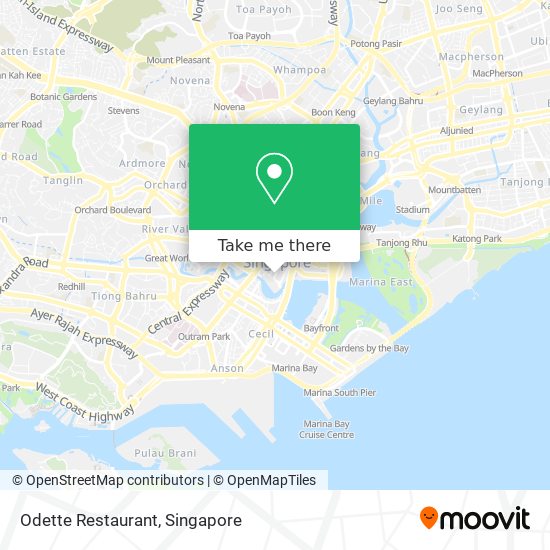 Odette Restaurant map