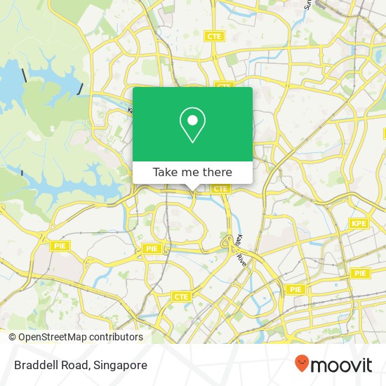 Braddell Road map