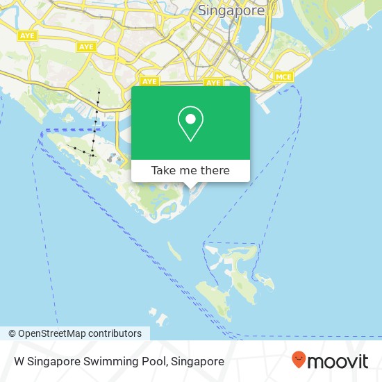 W Singapore Swimming Pool map