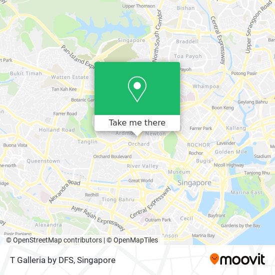 T Galleria by DFS map