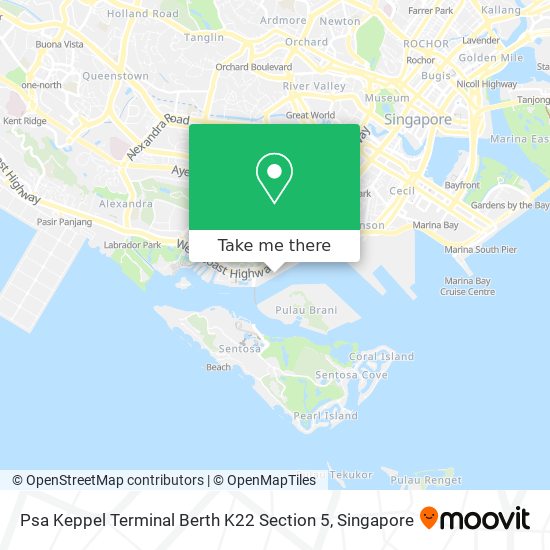 Psa Keppel Terminal Berth K22 Section 5地图