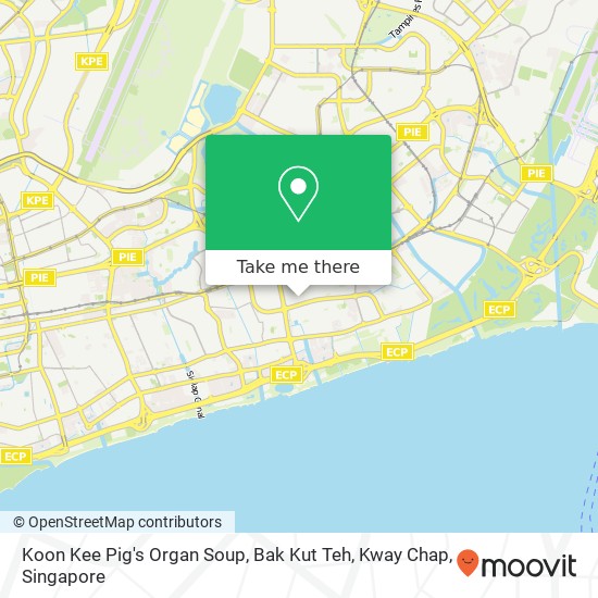 Koon Kee Pig's Organ Soup, Bak Kut Teh, Kway Chap map
