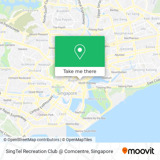 SingTel Recreation Club @ Comcentre map