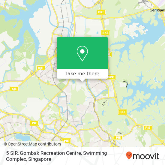 5 SIR, Gombak Recreation Centre, Swimming Complex map