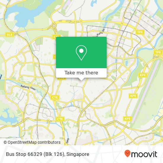 Bus Stop 66329 (Blk 126) map