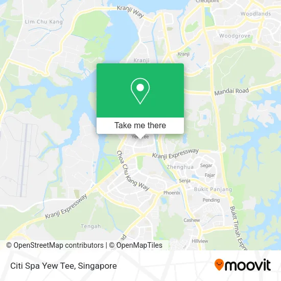 Citi Spa Yew Tee map