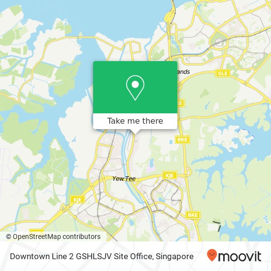 Downtown Line 2 GSHLSJV Site Office map