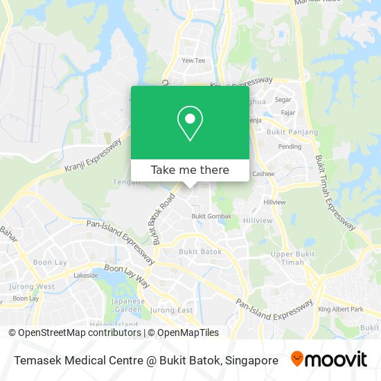 Temasek Medical Centre @ Bukit Batok map