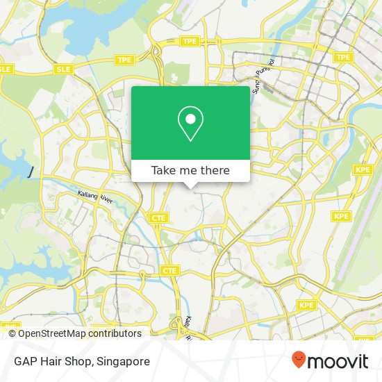 GAP Hair Shop map