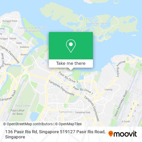 136 Pasir Ris Rd, Singapore 519127 Pasir Ris Road map