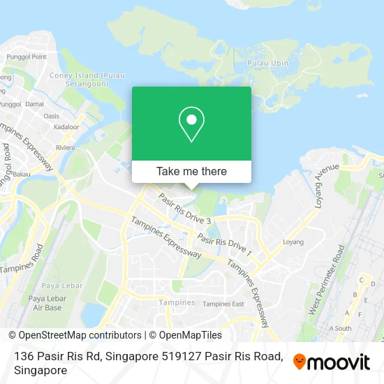 136 Pasir Ris Rd, Singapore 519127 Pasir Ris Road地图