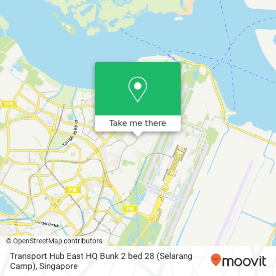 Transport Hub East HQ Bunk 2 bed 28 (Selarang Camp) map