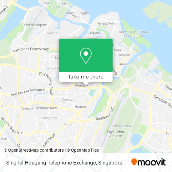 SingTel Hougang Telephone Exchange地图