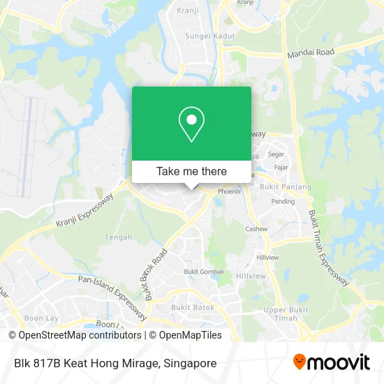 Blk 817B Keat Hong Mirage map