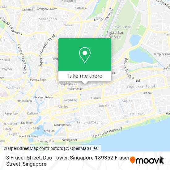 3 Fraser Street, Duo Tower, Singapore 189352 Fraser Street地图