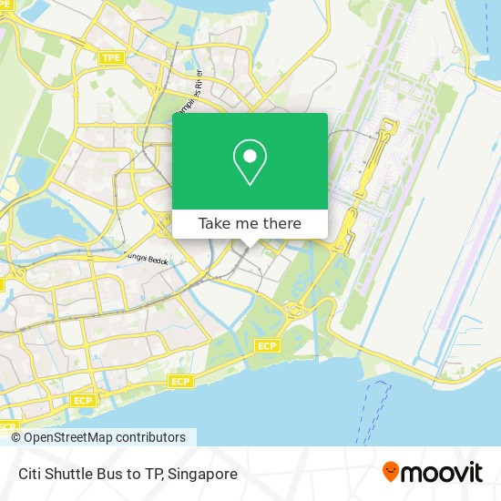 Citi Shuttle Bus to TP map