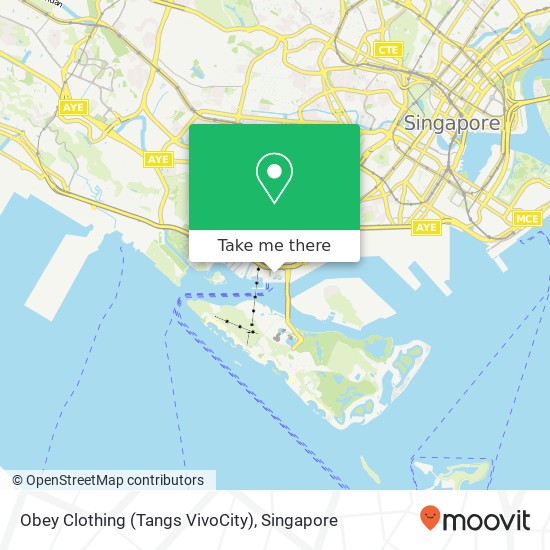 Obey Clothing (Tangs VivoCity) map