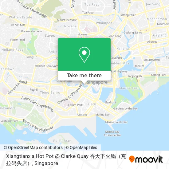 Xiangtianxia Hot Pot @ Clarke Quay 香天下火锅（克拉码头店） map