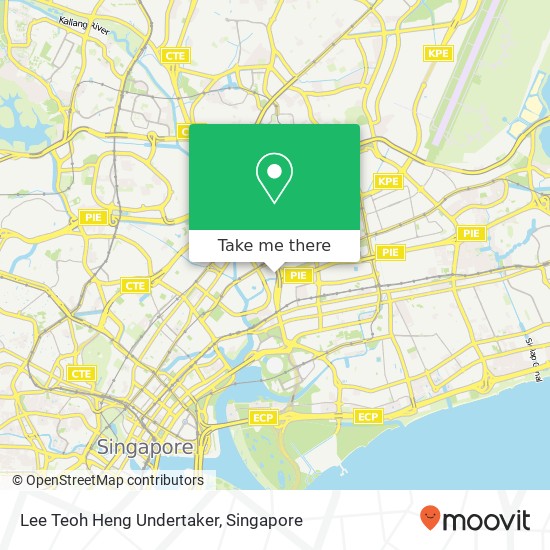 Lee Teoh Heng Undertaker map