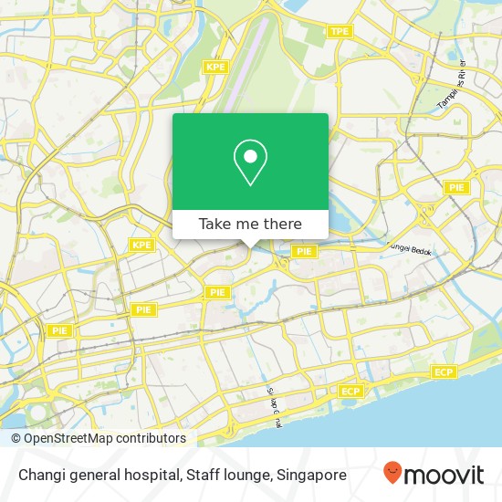 Changi general hospital, Staff lounge map