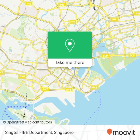 Singtel FIBE Department map