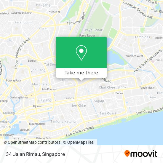 34 Jalan Rimau map