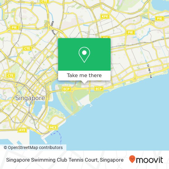 Singapore Swimming Club Tennis Court map